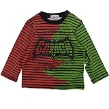 GARACH(ギャラッチ) 天竺GARACHロゴボーダーPt長袖Tシャツ 80cm /グリーン NO.AH-511411