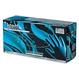 ADENNA PHANTOM Latex Powder Free Exam Gloves (Black, Large) [並行輸入品]