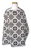 Nursing Cover - Versailles Black And White Scroll Twill; 24 Height X 34 Width by Trend Lab
