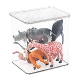 mDesignキッズ/ベビー玩具ストレージボックスforブロック Extra Tall Box クリア 1265MDT