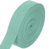 YUEYAER カバンテープ カラー テープ 25mm幅×10.5m~11m巻 厚み約1.4mm 手芸 アクセサリーパーツ 綿ぽい ポリエステル (ミントグリーン)