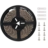 hykolity 16.4 Ft柔軟なLEDテープストリップロープライト2835 LED Tape 6000K 2835W6K300D-1