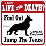 LIFE AFTER DEATH GERMAN SHEPHERD サインボード：ジャーマンシェパード [並行輸入品]