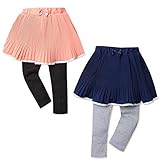(ピンク/95cm)ベビー服 女の子 スカッツ ボトム Dolly Ribbon ドーリーリボン プリーツ リブ織り ウエストゴム リボン装飾 無地 女児 ベビー