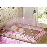 折りたたみ式 ベビー蚊帳 (ピンク)