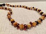 Milk Cherry 12.5 Inch Baltic Amber Teething Necklace for Babies (Unisex) - Anti Flammatory, Drooling