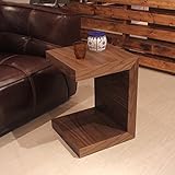 ■ RE-MI サイドテーブル ナイトテーブル ウォールナット 幅40×奥行40×高さ52cm 電話台 木製 シンプル 北欧家具 fax台 完成品 引出し付き リビングテーブル 電話台 ファックス台 北欧 TEL台 FAX台