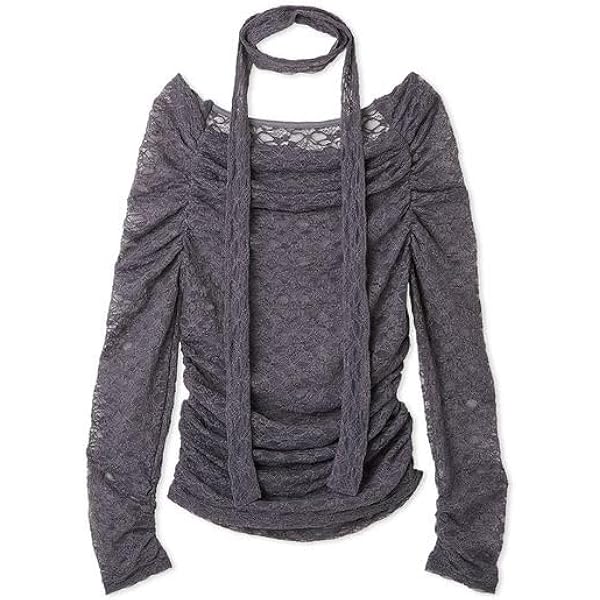 Amazon | [リリーブラウン] ラッフルフリルベアニットトップス