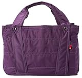 MILA BORSA (ミラボルサ) トートバッグ レディース 2way ナイロン マザーズバッグ (Lサイズ, パープル)