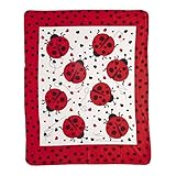 Ladybug Fleece Throw [並行輸入品]