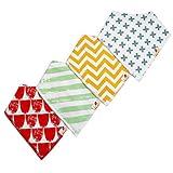 Adovely Baby Bandana Bibs Drool Girl Boy Gift Set - Trendy by Adovely