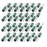 uxcell　ゴム砥石　研磨ホイール　円筒形　グリーン　ゴム　交換　8mm x 20mm x 3mm　50個