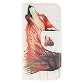 iPhone 5C ケース, UNEXTATI 手帳型ケース, Apple iPhone 5C ケース カバー, 高品質 PUレザー 手帳型 ウォレット型 財布型 保護カバー カード収納 スタンド機能