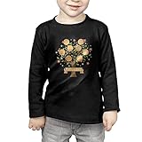 ピンクの花を持つかわいい家族の木 子供服 春秋 長袖 Tシャツ トレーナー 丸い襟 キッズ 男の子 女の子 ベビー おしゃれ カジュアル ファッション 可愛い