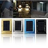 ILS - 16 LED Solar Power Voice Sensor Wall Light Garden Yard Lamp Waterproof