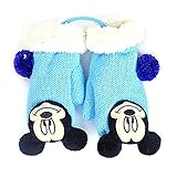 ミッキーマウスの ミニーマウス 冬 ベビー キッズ 幼児 手袋 子供手袋 毛糸 ミトン ニットグローブ ニット 手袋 ミトン グローブ 防寒 防風 保温効果 クリスマスプレゼント ギフト (2〜5歳)