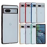 Pixel 7a ケース TPU color Google Pixel7a ソフトケース 透明 カバー クリアケース スマホケース 薄型 保護 耐衝撃 グーグル ピクセル7a au softbank docomo ブラック A805P7ABK