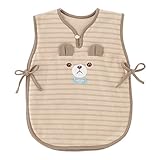 (チャックル) chuckle お顔アニマルボーダー 中綿入りスリーパー モカ 50-90cm P9052-00-52