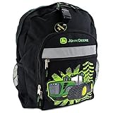 John Deere Little Boys Tractor Burst Backpack, Black, Child [並行輸入品]