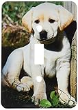 3dRose lsp_969_1 Cute Yellow Lab Puppy - Single Toggle Switch