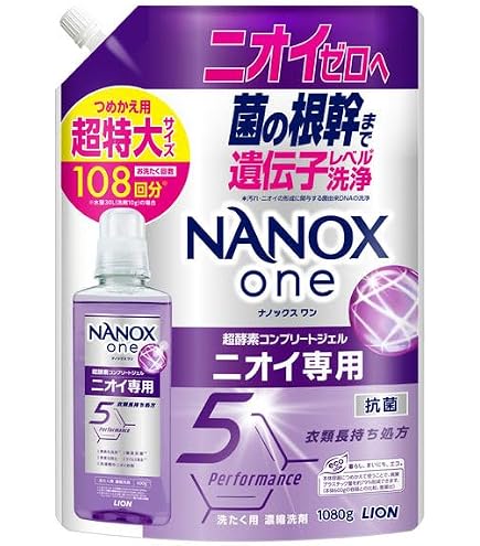 Amazon | ライオン NANOX one ニオイ専用 詰替特大 820g | LION | 液体洗剤