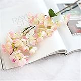 Excellent.advanced 2バンチ人工チェリーフラワーブーケホームDIY床ガーデンオフィス装飾