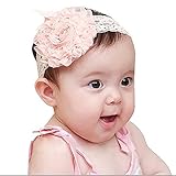 Onuneed ベビー キッズ ヘアヘアアクセサリー 結婚式やパーティー 髪飾り 新生児 赤ちゃん 出産祝い 内祝い お宮参り 誕生日 等にも-お花 (004)