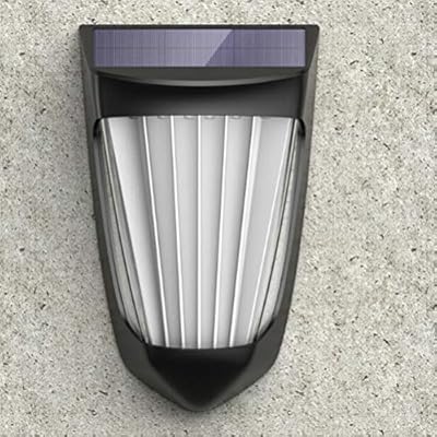 OUNONA 2 Pcs Wall Mounted Solar Lights Outdoor Waterproof LED Lights for Front Door Back Yard Driveway Courtyard Parks