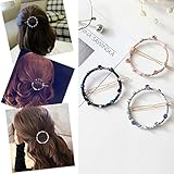 BIANHUAN フレームピン ヘアピン レディース ヘアアクセサリー バレッタ 3点 メタル シンプル ゴールド シルバー 大人 かわいい 上品 ラインストーン かわいい おしゃれ 髪留め 人気
