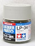 タミヤカラー ラッカー塗料 LP-34 ライトグレイ つや消し