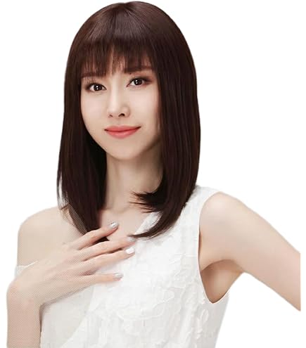 Amazon.co.jp: HAIRCUBEフルウィッグ人毛100％ セミロング パーマ