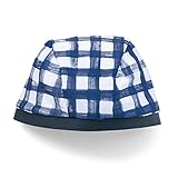 【ベビー水着】スイムキャップ　帽子　　ネイビー系　頭周りサイズ（cm）:44～48