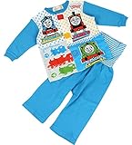 【きかんしゃトーマス】お着替え練習パジャマ上下セット 【t7006】 80cm サックス