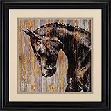 Paragon Decor Horse Iフレーム壁アート 2"D x 41"W x 41"H ピンク 3535