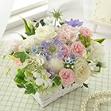 BunBunBee 旬のおまかせアレンジ「ホワイト＆パステル～ローズ～」