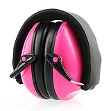 防音用イヤーマフ 聴覚プロテクター 防音耳マフ キッズイヤーマフ 耳あて聴覚プロテクター 聴覚過敏 自閉症 サイズ調節機能あり (チェリーレッド)