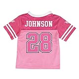 Outerstuffクリス・ジョンソンNFL Tennessee Titans Mid Tierピンクファッション幼児用ジャージ( 2t - 4t ) 2T ピンク