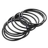 SODIAL(R) 10個　38mm外径2mm厚さ　ゴムフレキシブル Oリングシールガスケット