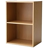 山善(YAMAZEN) 棚位置選べる カラーボックス 2段 ライトブラウン CFB-2(LBR)PP