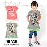 (ディラッシュ) DILASH盛夏'16/シフォン切替え半袖ワンピース 140 ピンク