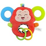 赤ちゃん漫画動物RattlesおもちゃHappy Monkey Plush Animal Toys Kids Toy Minzhi 13*21cm AMZMinzhi13159