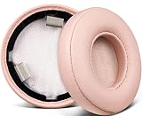 SOULWIT イヤーパッド イヤークッション JBL Live 460NC/Live 460 NC On-Ear ワイヤレス ヘッドホン 用 交換パッド プロテインレザー ヘッドパッド ノイズアイソレーションフォーム サテンゴールド