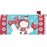Joyful SnowmanメールボックスMakoverカバー – ビニールwith磁気ストリップ