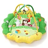 赤ちゃん用遊びマットクロールマット子供用知育玩具フィットネスフレーム デラックスジム (緑)