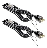 Dewalt DW130/DW411/DW303M Replacement (2 Pack) Power Cord 8'/18 Ga./2-Wire # 330072-98-2pk [並行輸入品]
