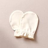 赤ちゃんの城 ミトン ベルナチュール スムース 10×7cm アイボリー