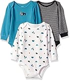 カーターズ（Carter's) 男の子用ぬっくりクマさんサーマル編み長袖ボディースーツ3枚セット (9months(67-72cm)) [並行輸入品]