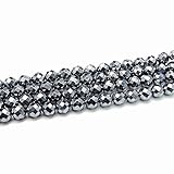 6mm～14mm 64面カット テラヘルツ鉱石 1連38cm 通し針、解説書、1mゴム付き 天然石 パワーストーン (10mm 64面カット テラヘルツ)