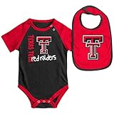 Infants NCAAテキサスTechレッドRaiders Onesideとよだれかけセット（チームカラー）