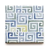 【B'stile】水彩画のような淡い色合いのタイル「AGATA - アガタ (デザインタイプ)」（陶器質｜107mm角｜屋内壁用）1枚